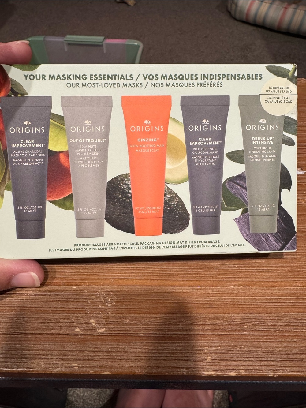 5pc ORIGINS Masking Essentials Box Set Skin Love Mask